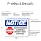 Signmission Restricted Area Alarm Will Sound OSHA Notice Sign, Aluminum, 10in W x 7in L, 2PK OS-2PACK-NS-A-710-L-18073 - alternate 7